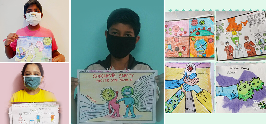 Poster making competition under Swachhata Pakhwada programme organised by  NSS Cell. – Swami Vivekanand Vidyaprasarak Mandal's College of Commerce