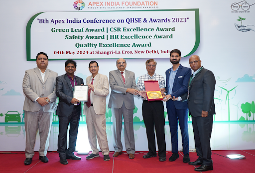 BPCL-Bina Refinery Shines at 8th Apex India Excellence Awards 2023.