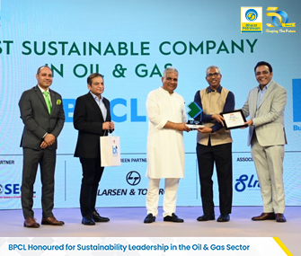 BPCL Named Most Sustainable Company in Oil & Gas at BT India Awards 2026