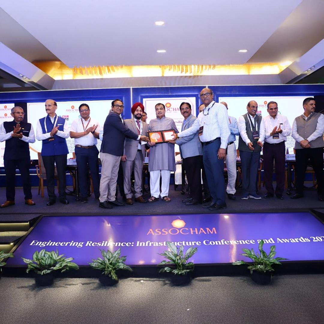 BPCL Corporate R&D Centre bags ASSOCHAM Award for Innovative Waste Plastic Geocell module for road pavement