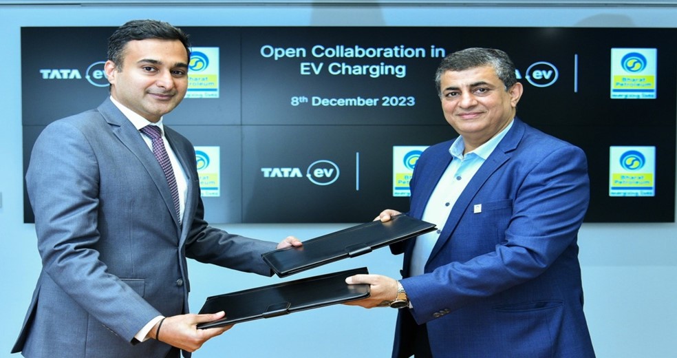 Making EV Charging More Accessible: Bharat Petroleum and Tata Passenger Electric Mobility collaborate to setup 7000 chargers