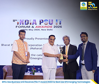 BPCL Gas Business Unit Wins PSU IT Award for Best Use of Emerging Technologies